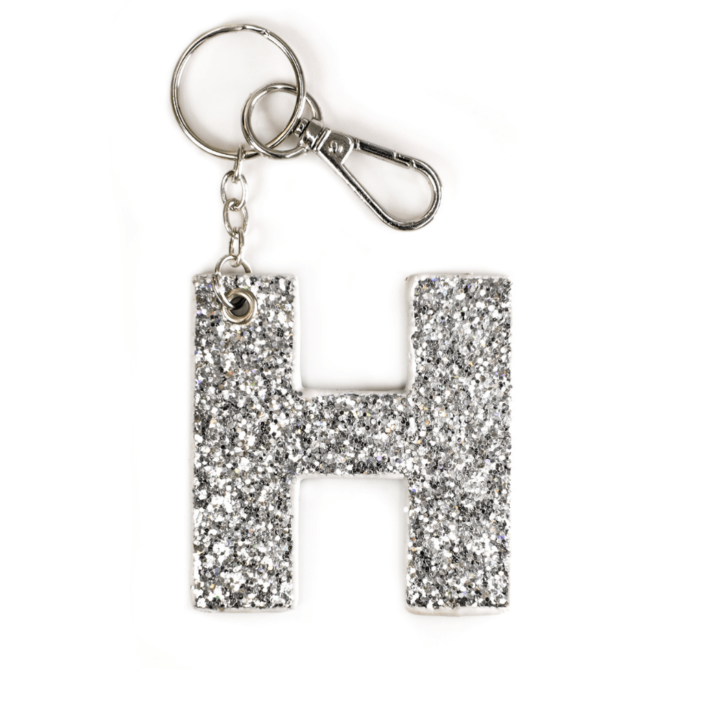 Kendall Glitter Initial Keychain - Final Sale