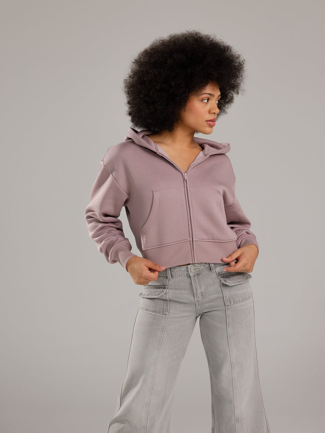 Women's CityScape Cropped Full Zip - Last Chance