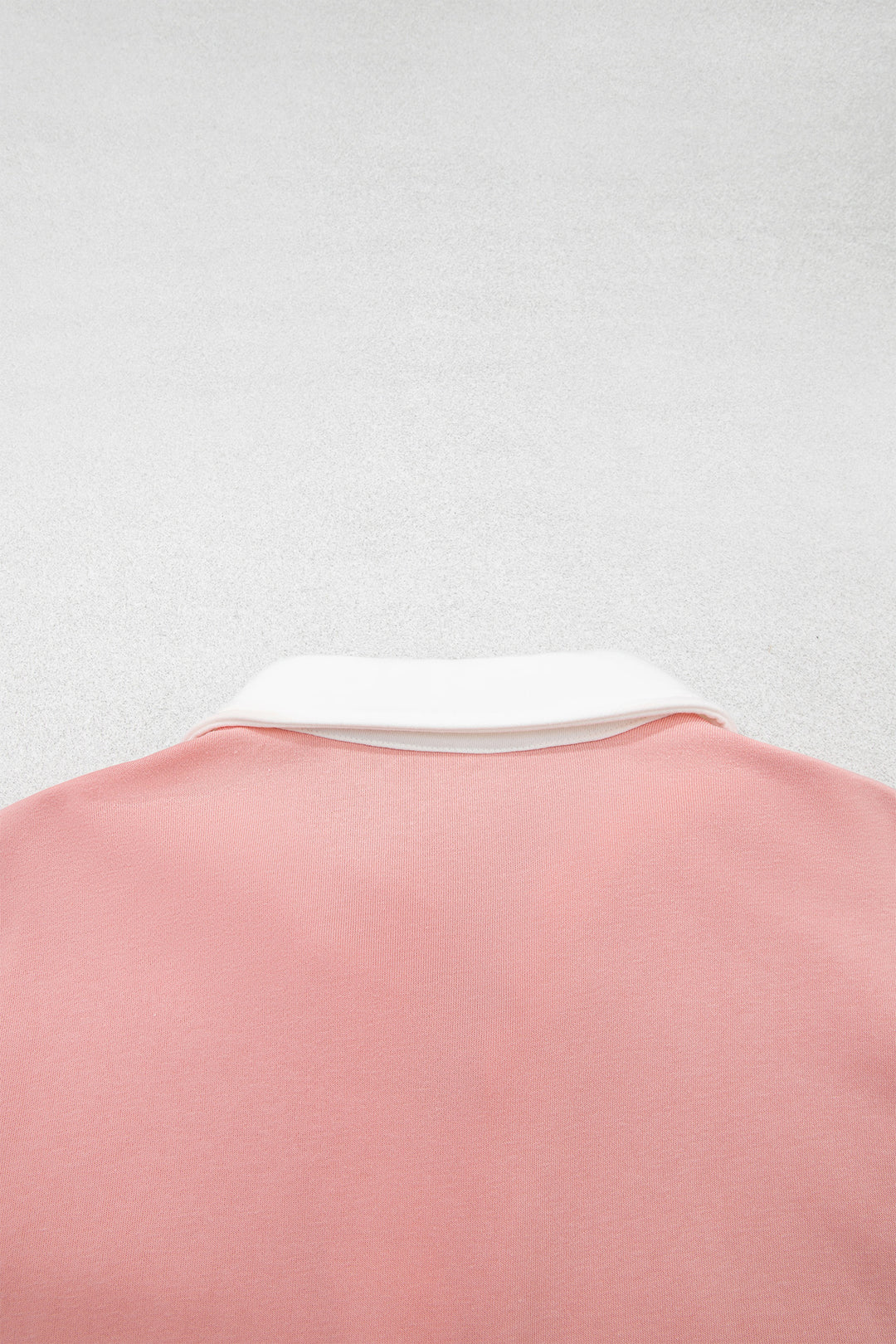Gossamer Pink Striped Color Block Pullover Top Drawstring Shorts Set