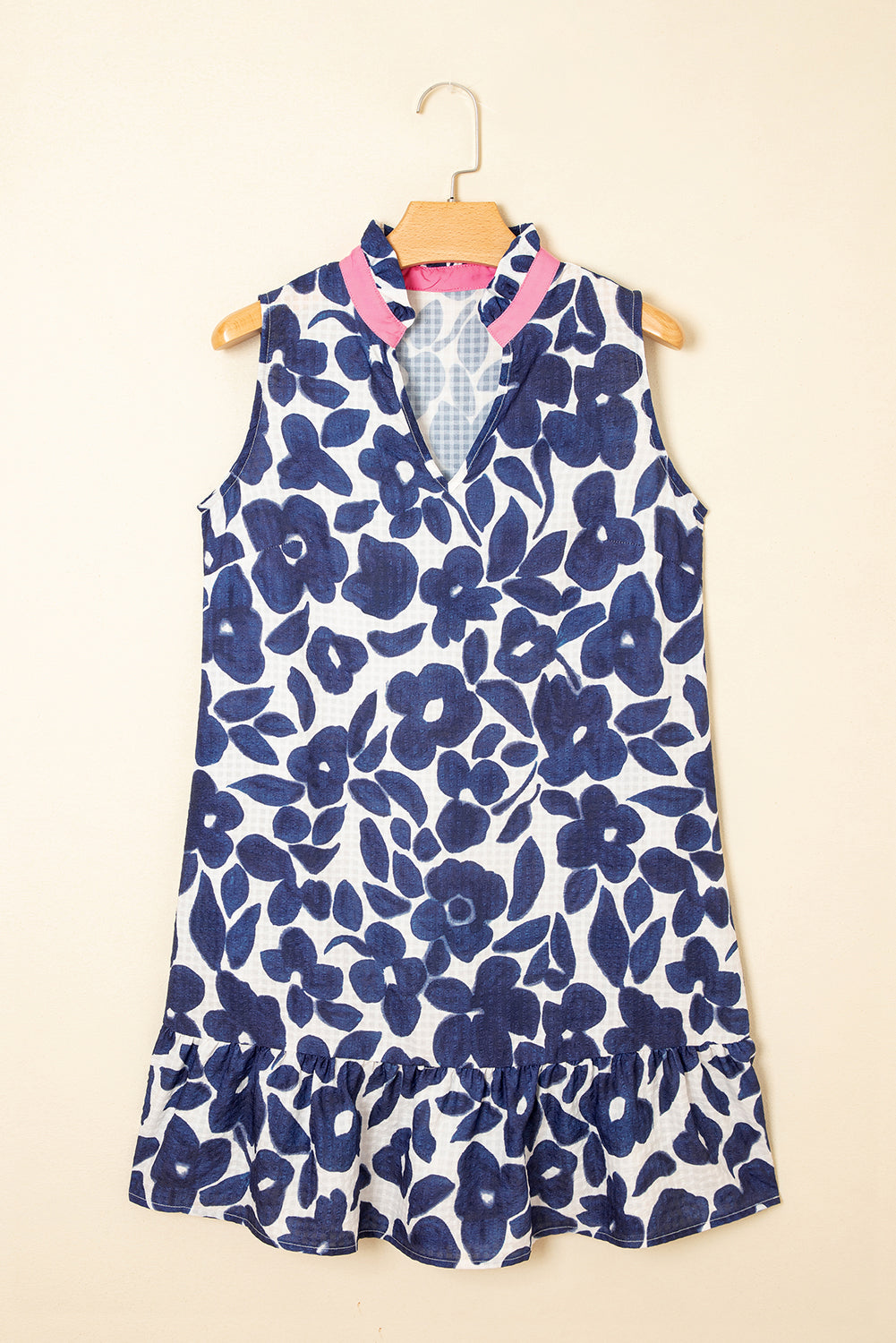 Margaret Colorblock Notched Mini Dress