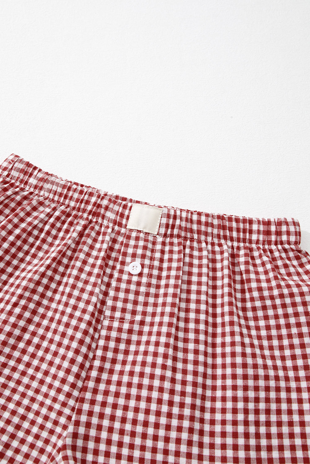 Gingham High Waist Shorts