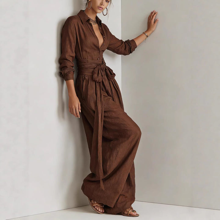 Solid Color Fashion Casual Pants Set for Women