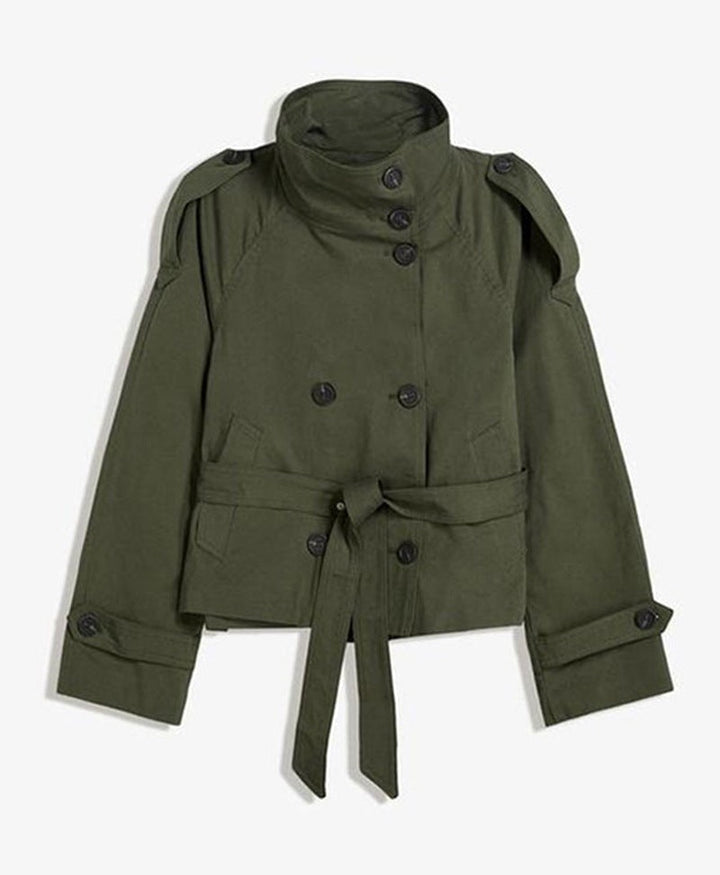 Women’s Lace-Up Waist Trench Coat
