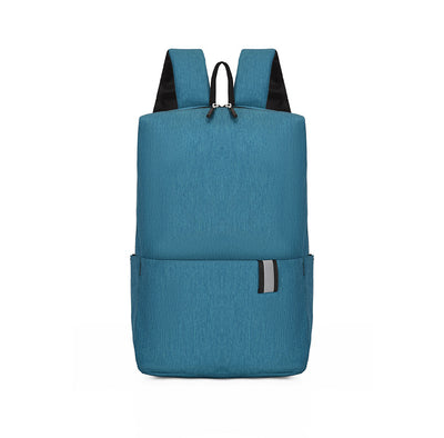 Solid Color Nylon Backpack Bag