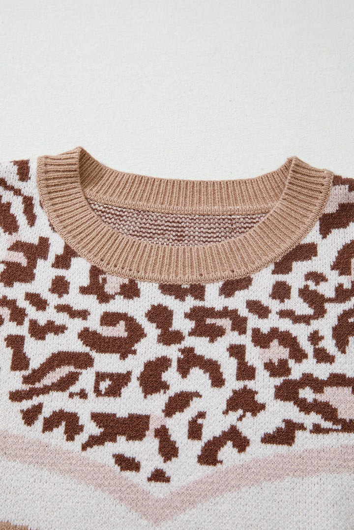 Eliana Block Knit Baggy Sweater