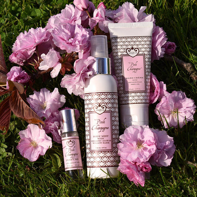 Pink Champagne Hydrating Body Mist With Organic Aloe & Willow Bark