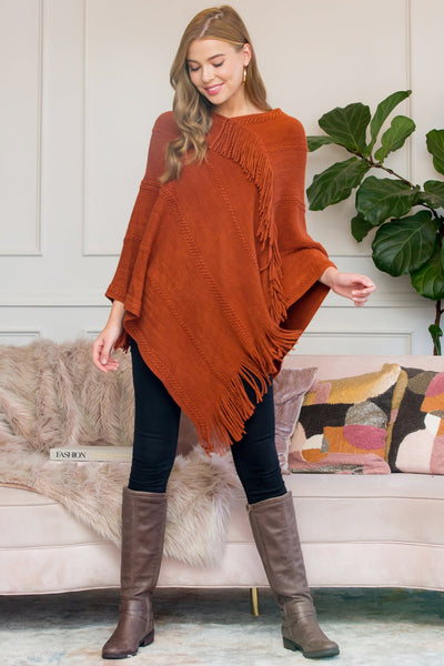 Asymmetric Fringe Poncho