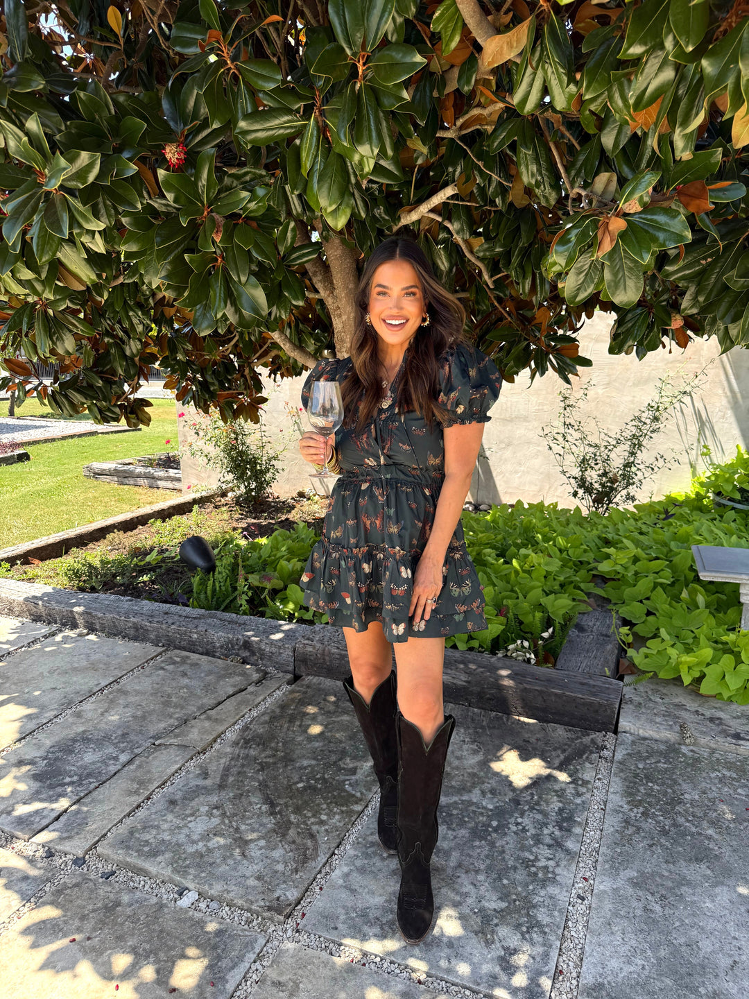 Clementine Elastic Waist Mini Dress- Dragonfly