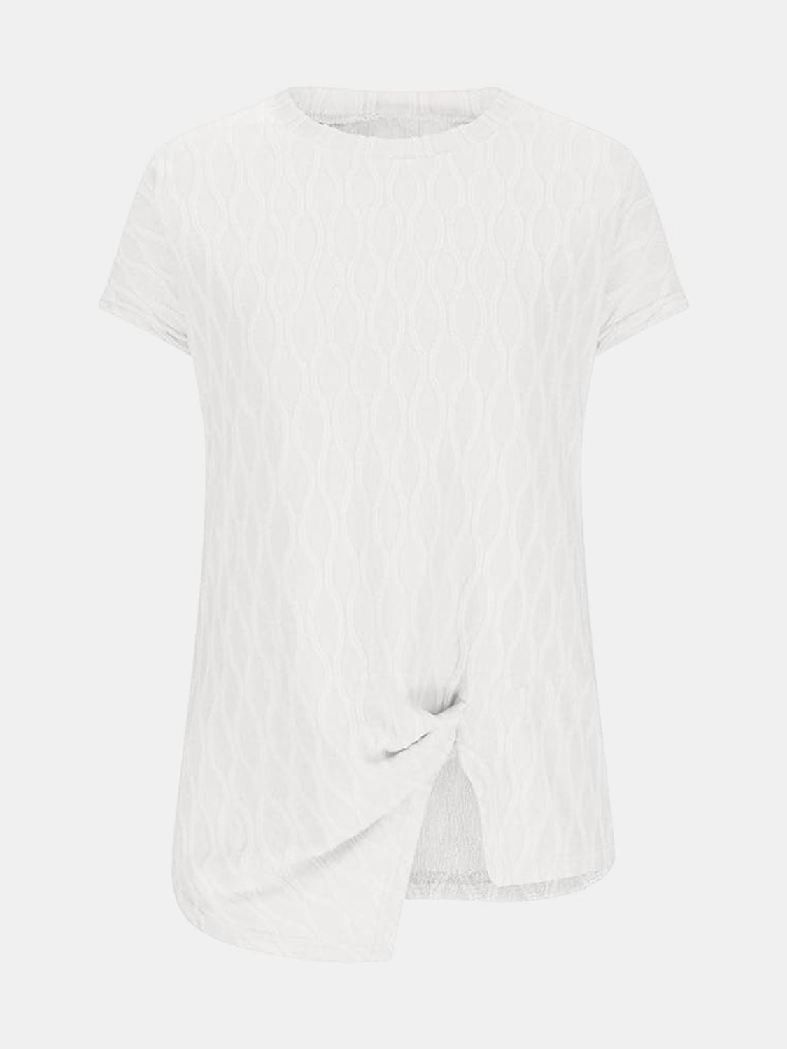 Full Size Round Neck Short Sleeve T-Shirt - Sybaritic Bags & Clothing