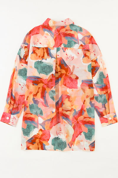 Floral Print Loose Shirt