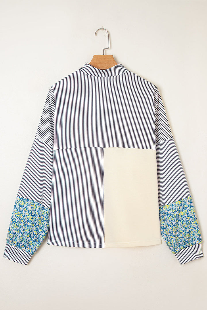 Syllena Collared Boxy Fit Sweatshirt