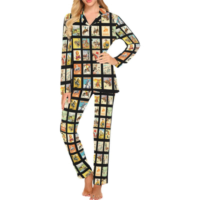 Cowboy Collage Women's Western Pajama Set