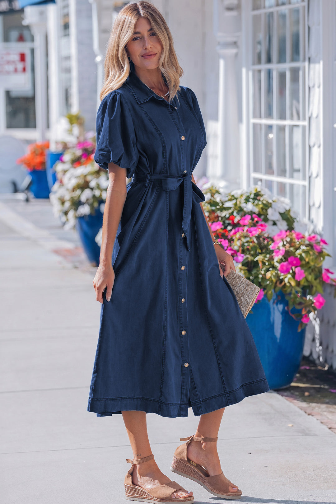 Beau Blue / L / 100%Cotton
