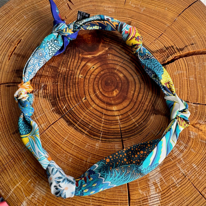 GEMELLI | KNOTTED BANDANA SCARF NECKLACE - DESERT BLOOM