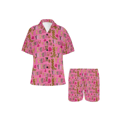 Pink Yeehaw Women's Western Pajama Set