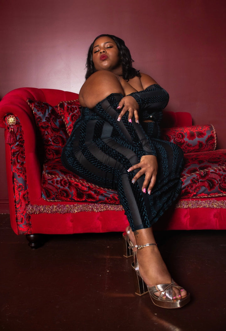 “You See Me” Off Shoulder Dress