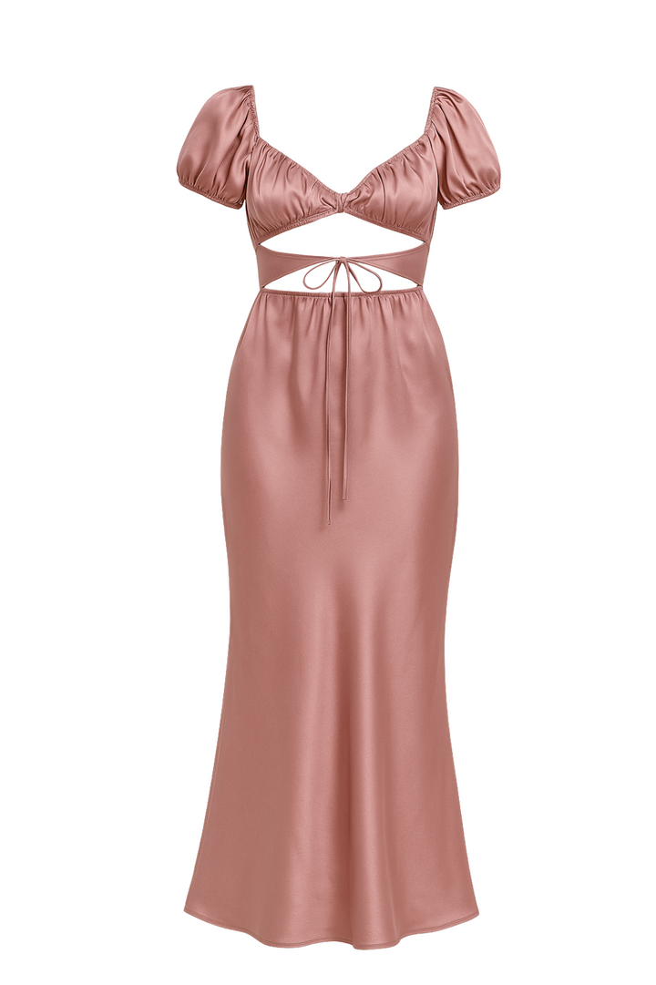 Romance in Rome Satin Dress