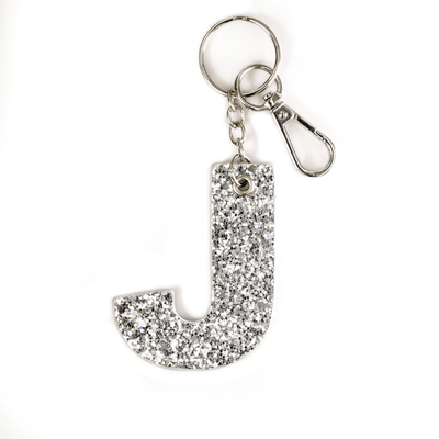 Kendall Glitter Initial Keychain - Final Sale