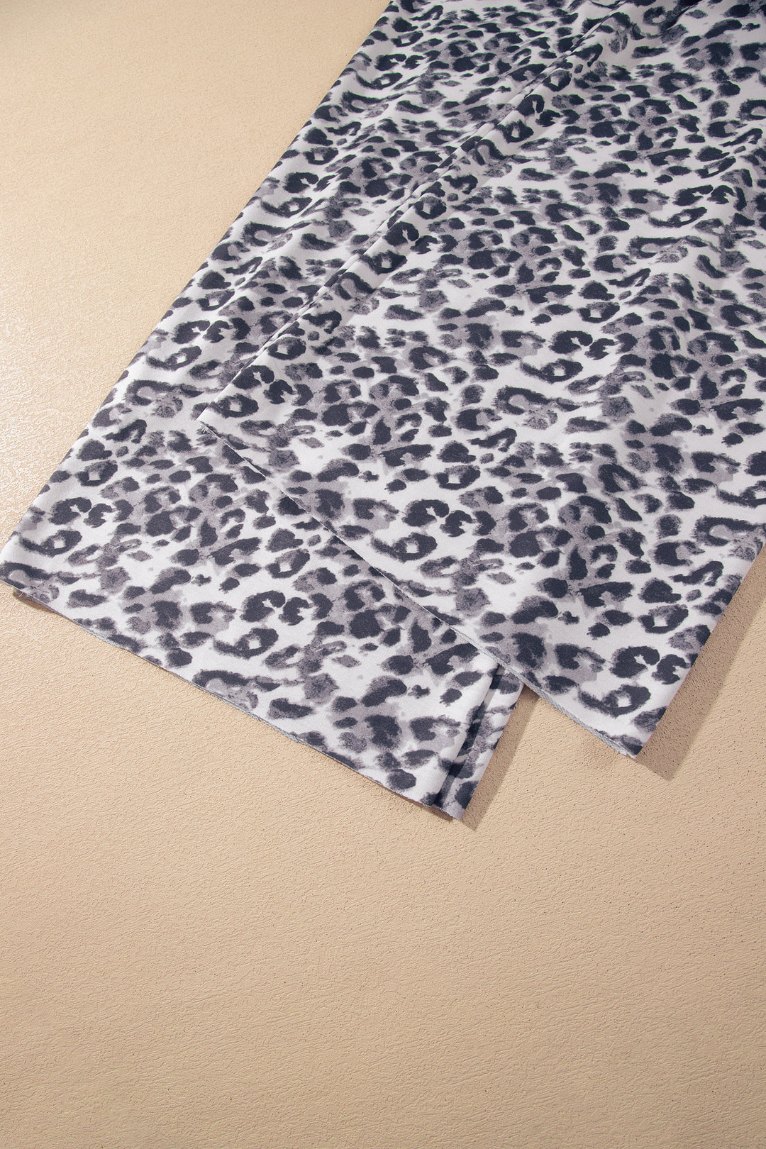 Multicolour Leopard Print Wide Leg Full Length Pants