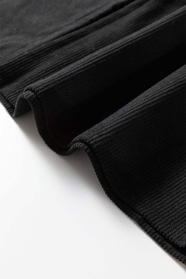 Coffee Front Slit Shift High Waist Midi Skirt