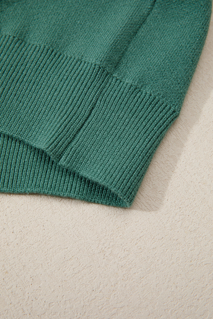 Fiery Red HO HO HO MERRY CHRISTMAS Drop Shoulder Loose Sweater