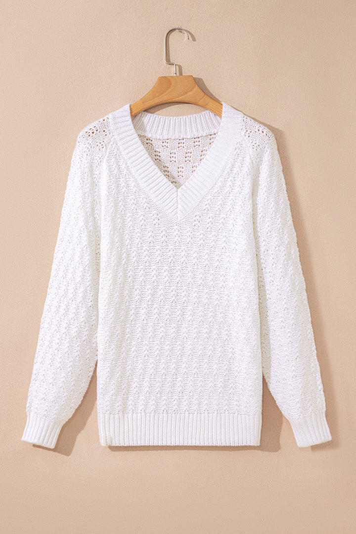 Emma Ribbed Edge Loose Sweater
