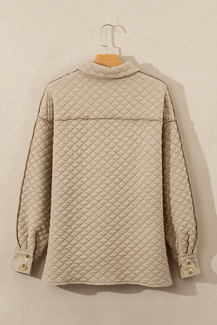 Celeste Quilted Puffer Buttoned Shacket