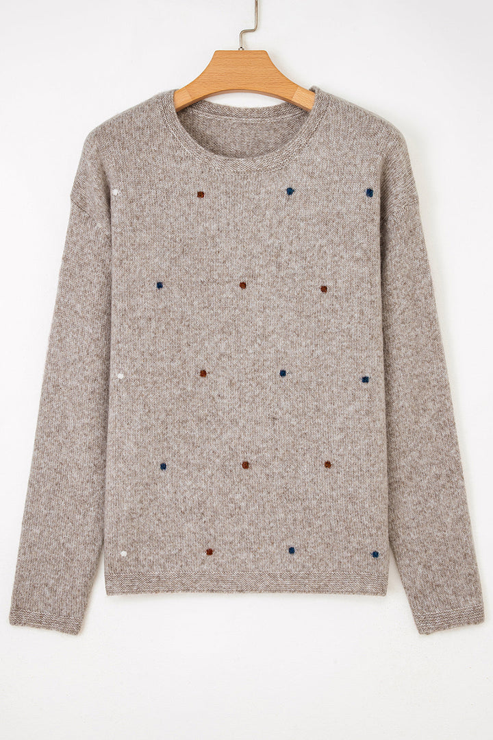 Abigail Detail Drop Shoulder Sweater