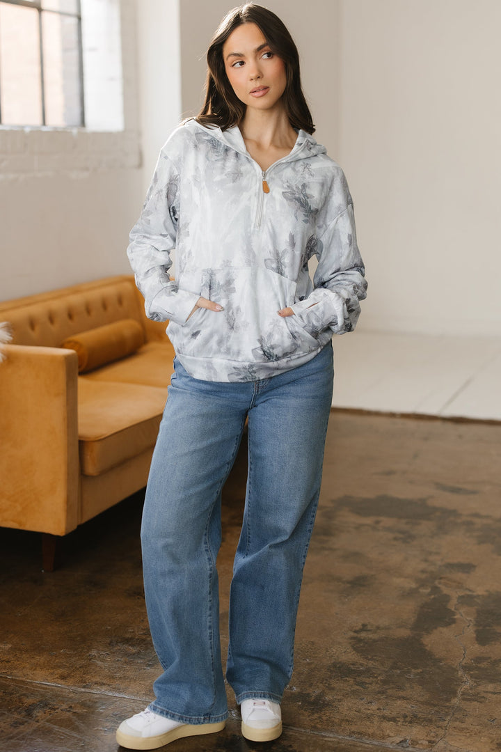 Sariyah Kangaroo Quarter Zip Hoodie