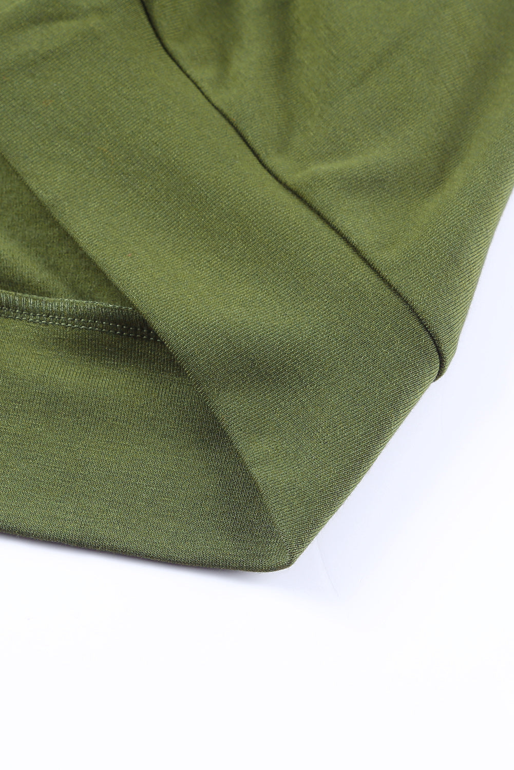 Green Half Zip Stripes Patchwork Hoodie