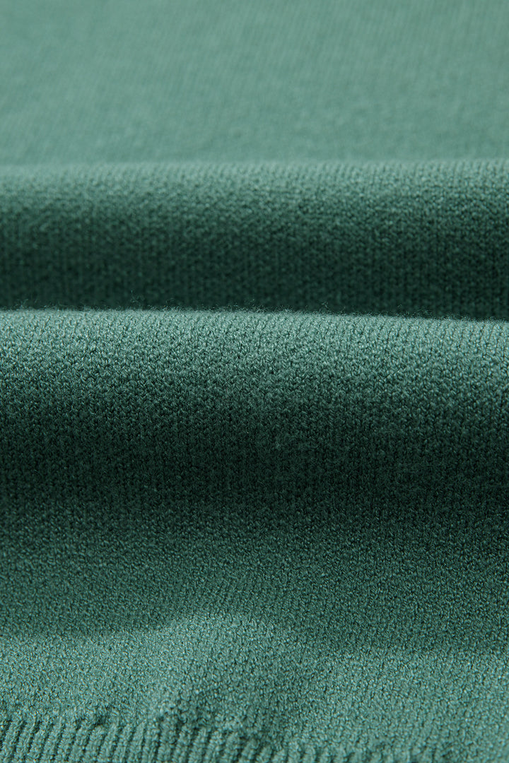 Fiery Red HO HO HO MERRY CHRISTMAS Drop Shoulder Loose Sweater