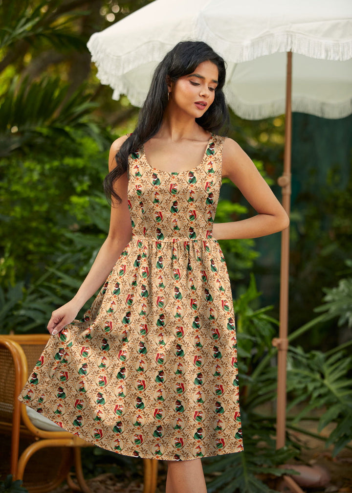 Woodland Scout Fit &amp; Flare Dress