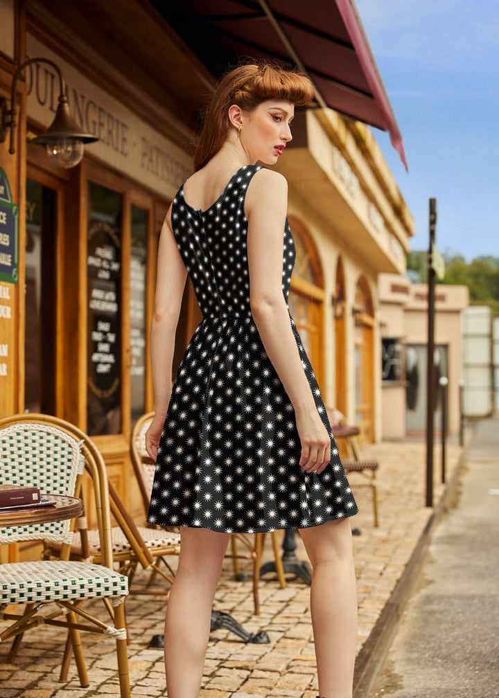 Starburst Shorter Length Fit &amp; Flare Dress
