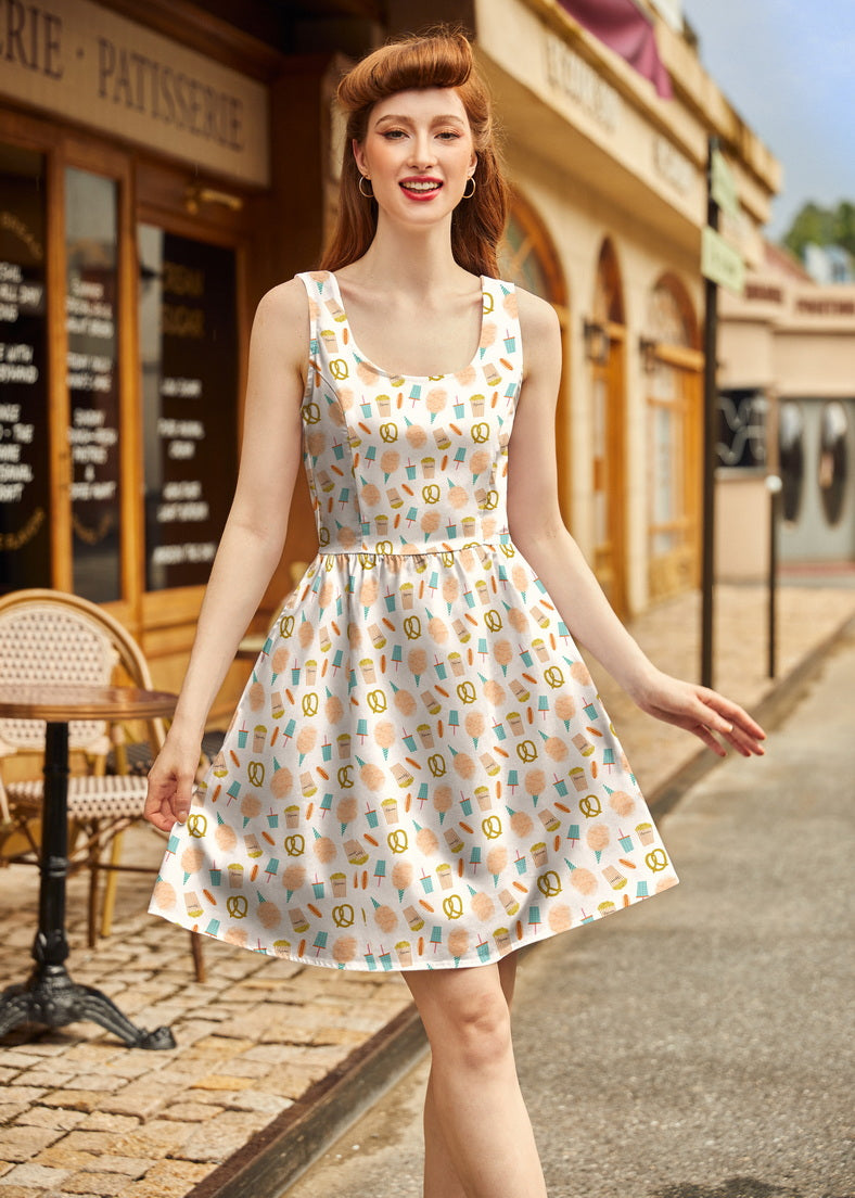 Snacks Shorter Length Fit &amp; Flare Dress