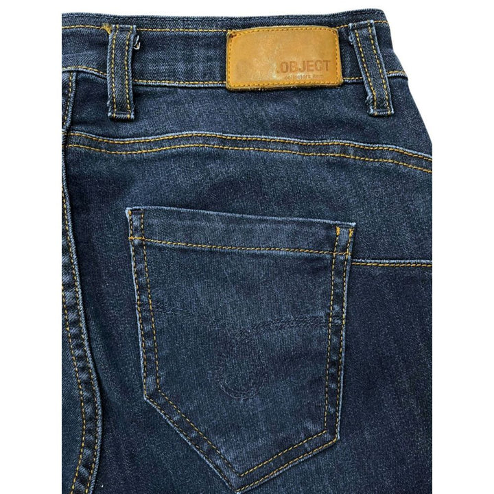 Object Blue Cotton Women Jeans