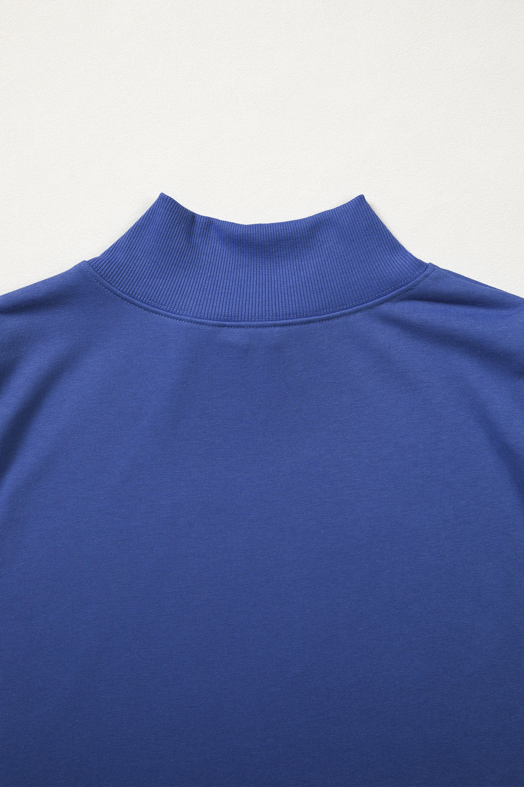 Black Solid Color High Neck Cap Sleeve Loose Top