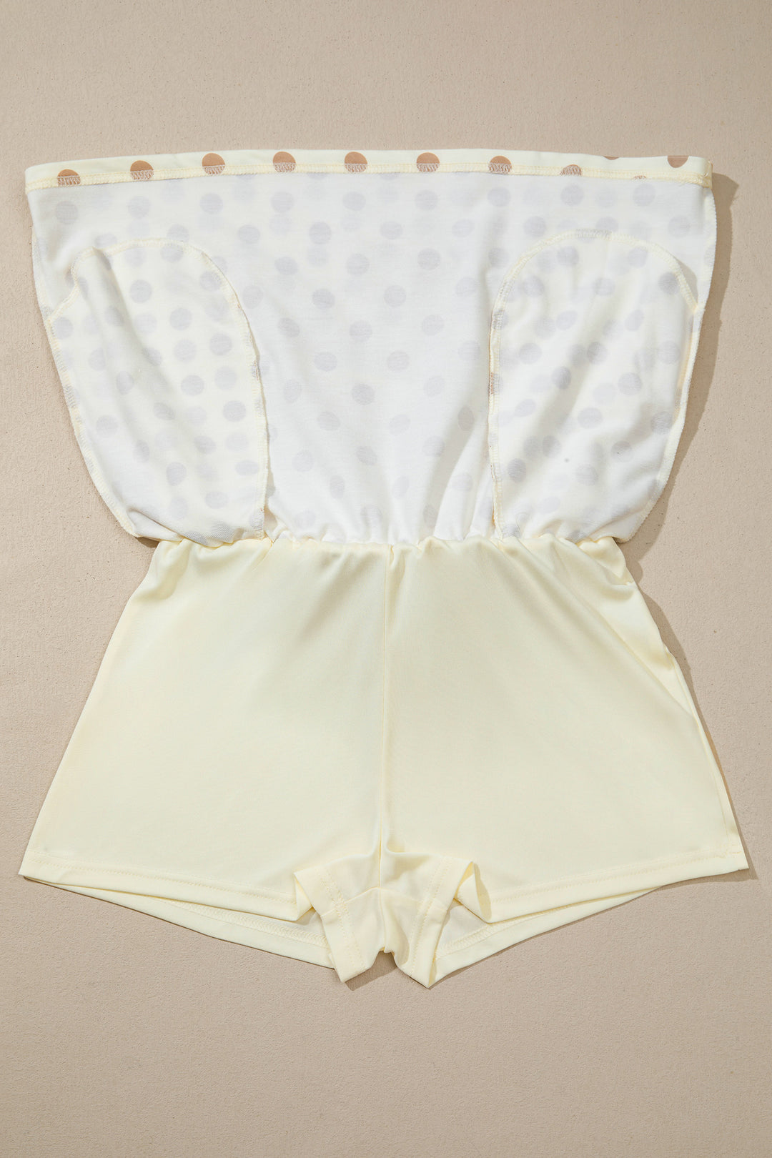 Khaki Polka Dot Hooded Long Sleeve Top Casual Mini Skort Set