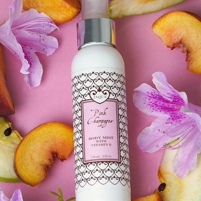 Pink Champagne Hydrating Body Mist With Organic Aloe & Willow Bark