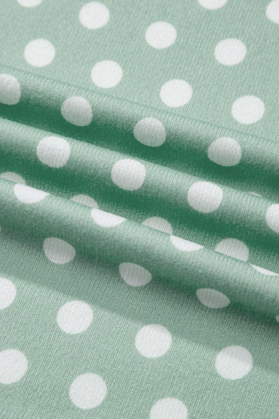 Green Polka Dot Print Short Set