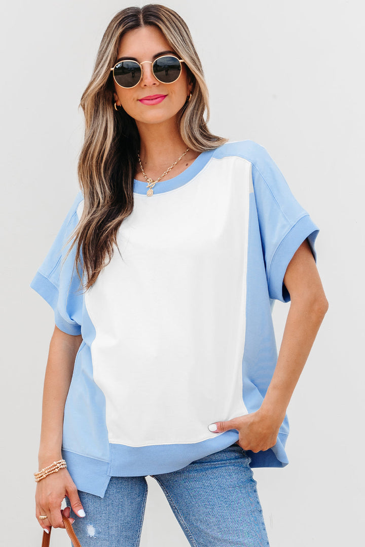 Waverly Exposed Seam Crew Neck Top