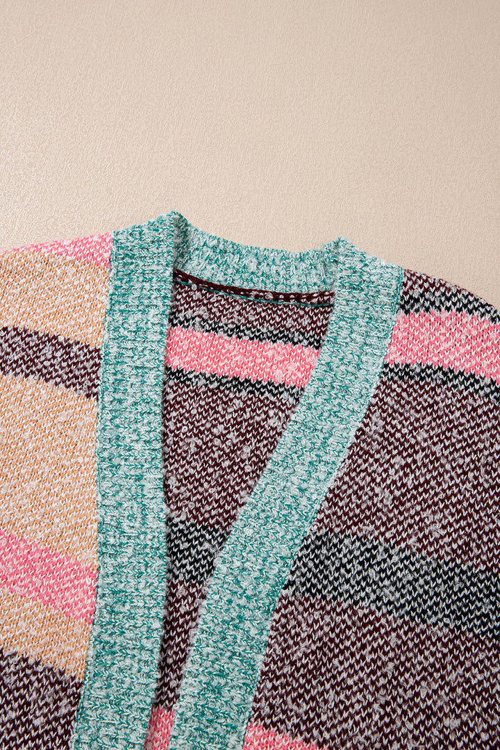 Elsa Slit Open Front Cardigan