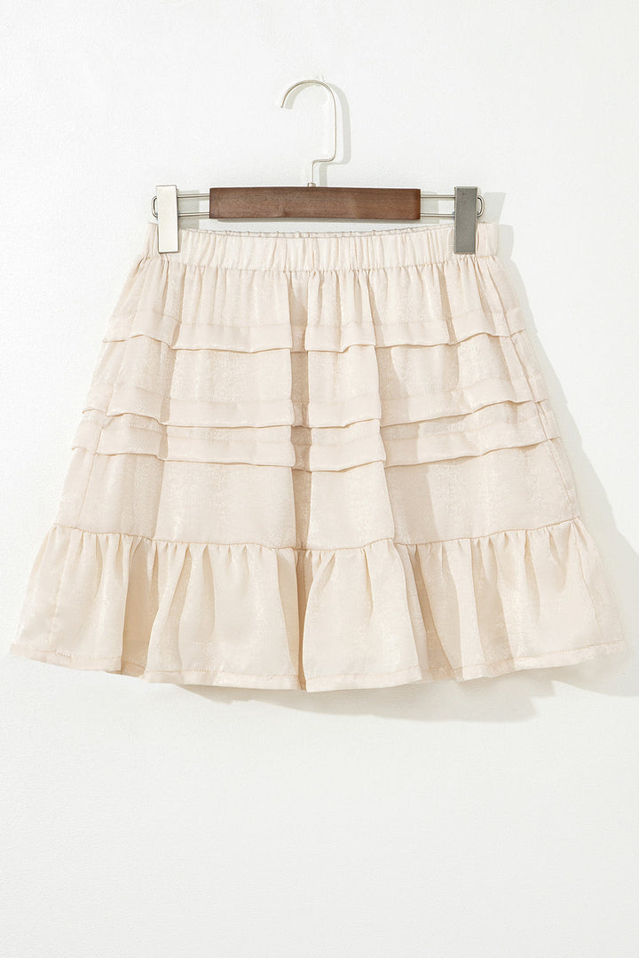 Chana Elastic Waist Mini Skirt