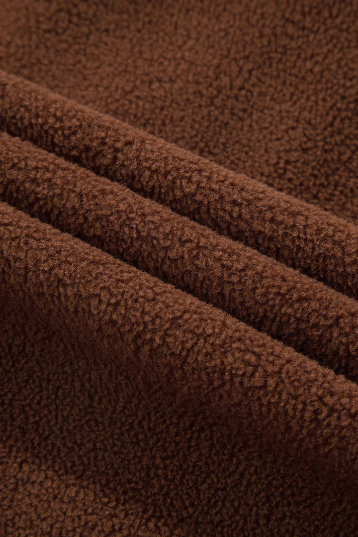 Alia Patchwork Down Fleece Shacket