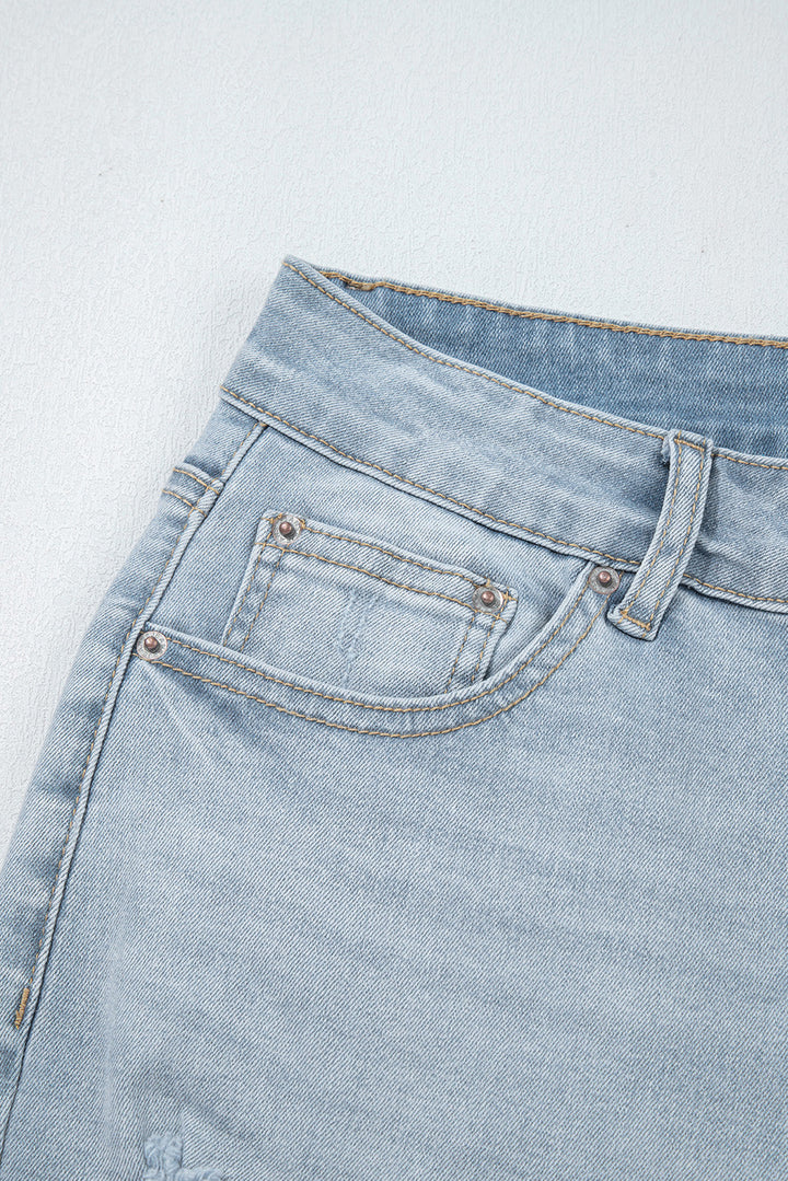 Kimberly Length Distressed Skinny Jeans