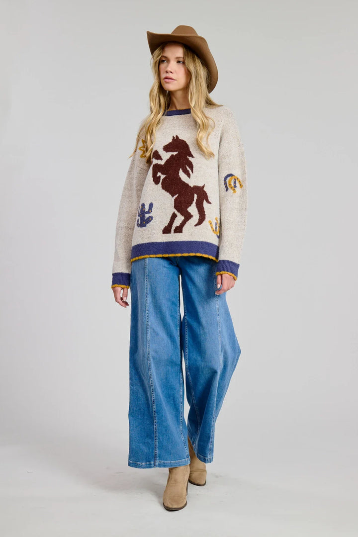 FLAT WHITE | Prairie Ride Sweater Pullover