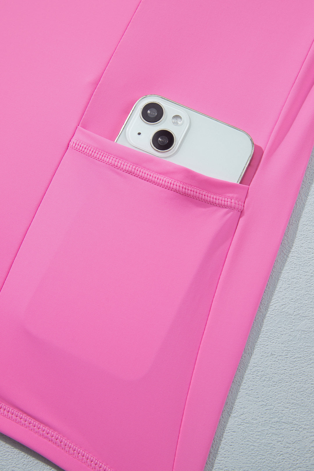 Bright Pink Twisted Strappy Back Active Mini Dress with Shorts