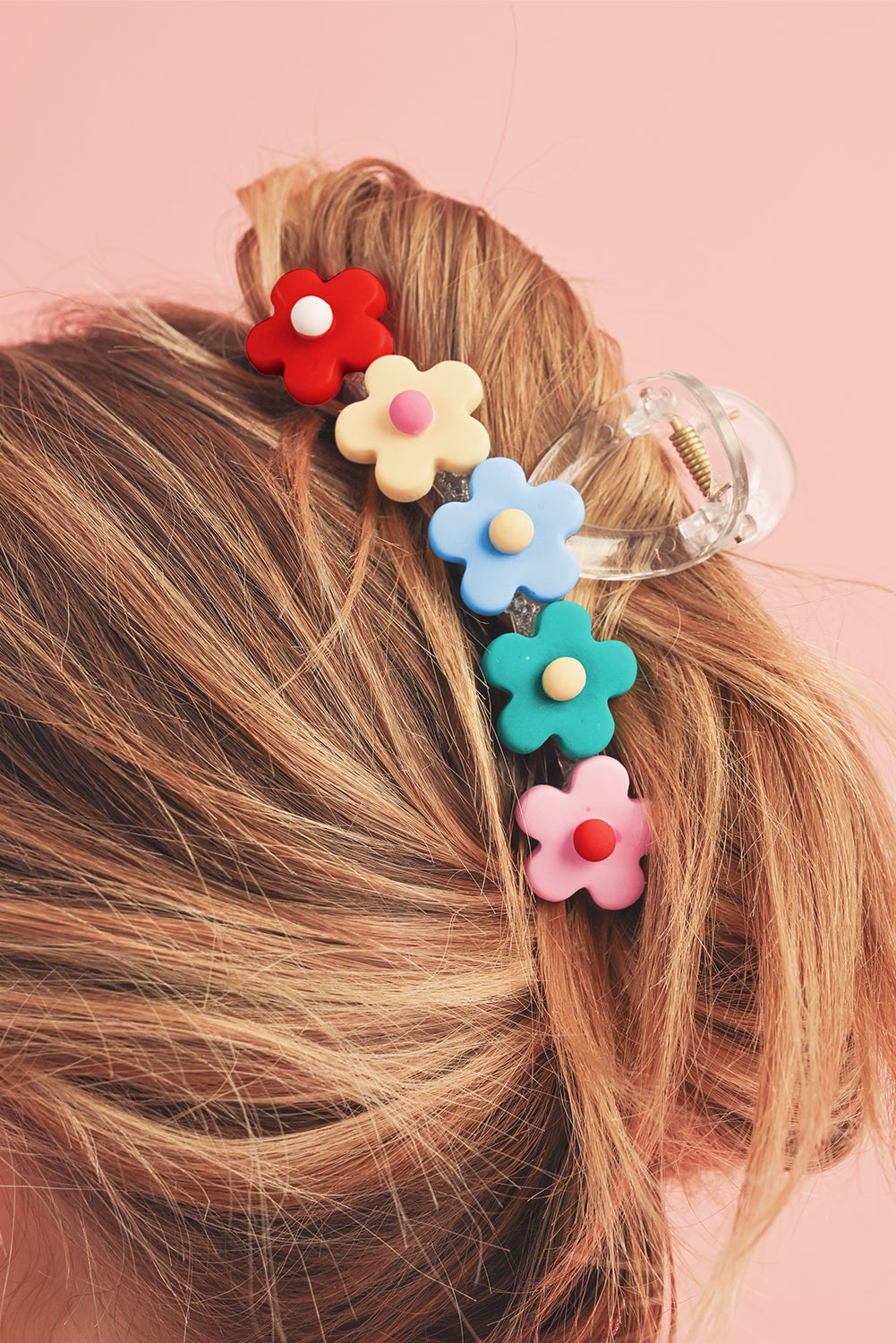 Light Blue Flowers Cute Hair Claw Clip