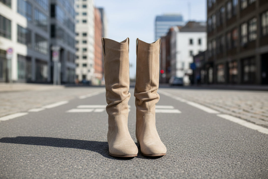 🖤 Creeper Knight Flat Heel Cowboy Boots for Women