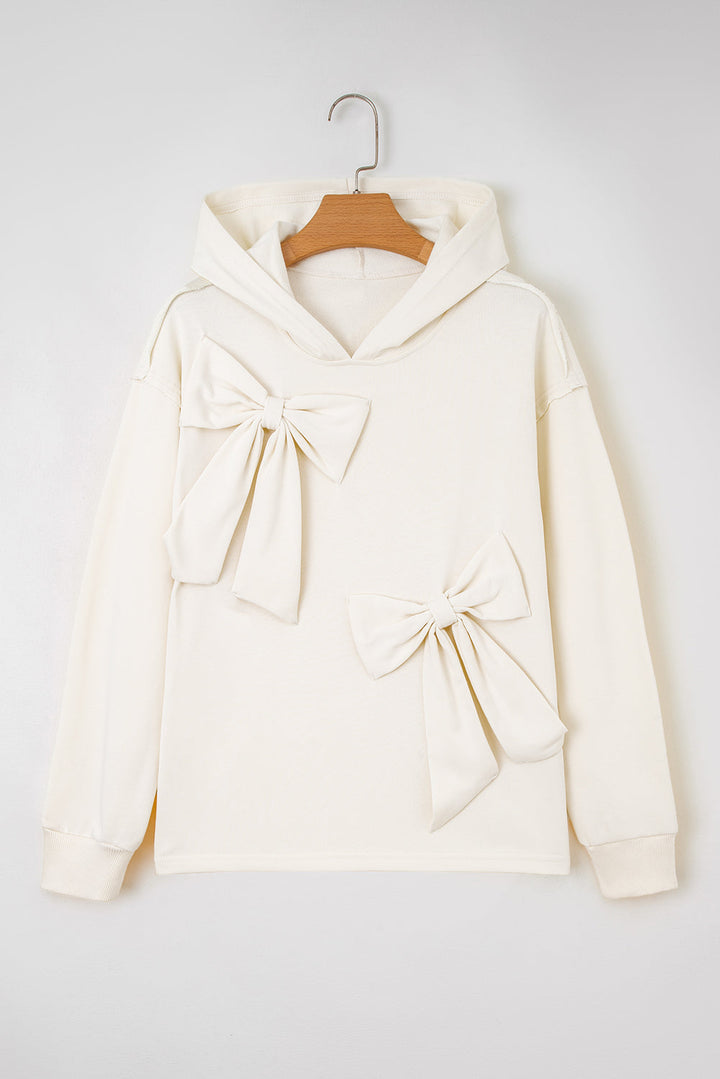 Raegwen Bow Detail Loose Hoodie