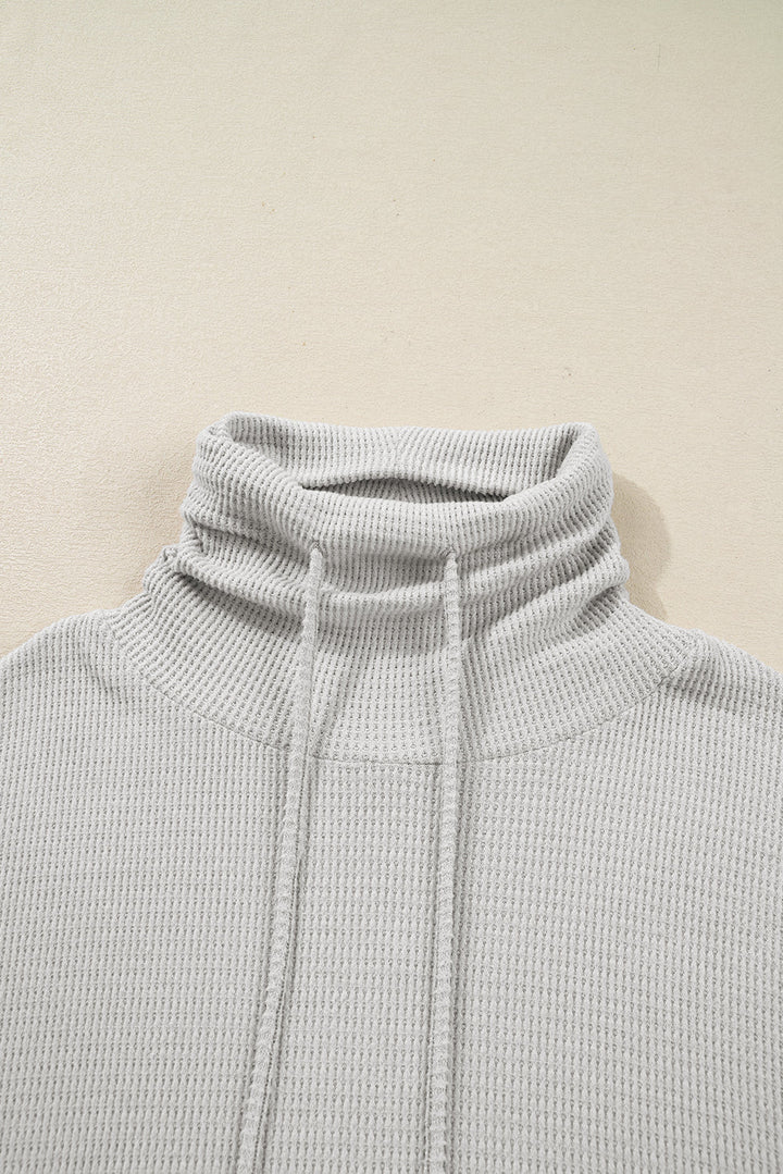 Amber Drawstring Cowl Oversize Top